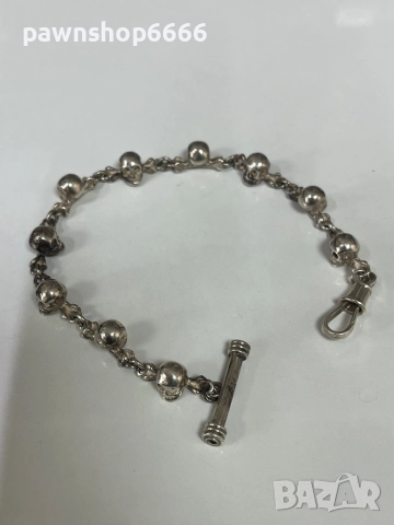 Сребърна верижка за джобен часовник, снимка 3 - Антикварни и старинни предмети - 51455277