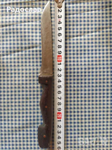 Стар нож с дръжка от рог, снимка 8 - Ножове - 49964274