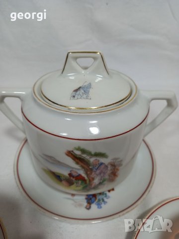 Стар порцеланов сет Union T china porcelain Czechoslovakia , снимка 5 - Сервизи - 34745602
