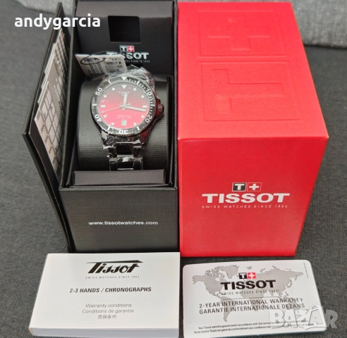 TISSOT SEASTAR 1000 QUARTZ 40mm T120.410.33.421.00 чисто нов часовник с кутия 100% оригинален, снимка 5 - Мъжки - 51496687