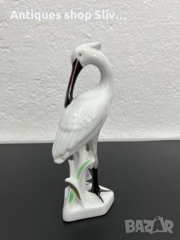 Винтидж порцеланова фигура на птица  Лопатар. №4807, снимка 3 - Колекции - 43117100