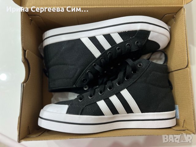 Нови оригинални кецове Adidas 39,3 номер бели и черни, снимка 14 - Кецове - 38299282