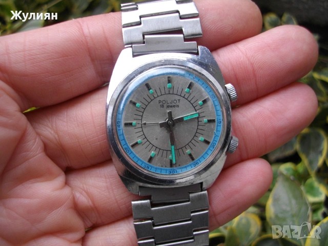  КОЛЕКЦИОНЕРСКИ ЧАСОВНИК ПОЛЕТ ЗВЪНЕЦ СИГНАЛ POLJOT 18 JEWELS , снимка 2 - Антикварни и старинни предмети - 53606607