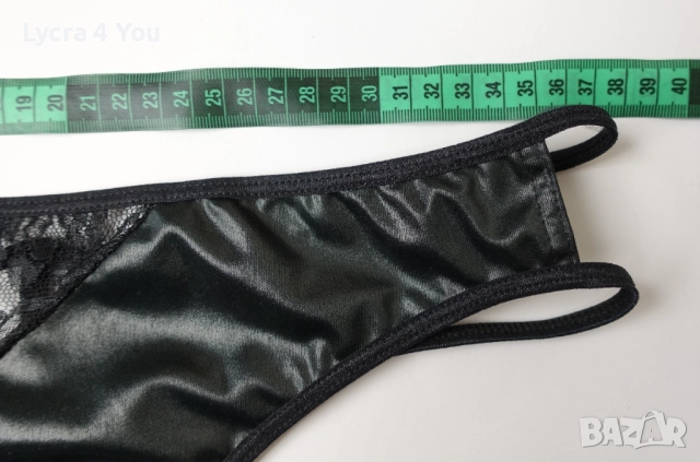 L дамска прашка с кожен ефект и двоен ластик на талията, снимка 10 - Бельо - 52148158