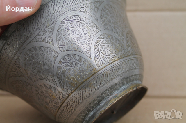 Стар месингов арабски съд , снимка 7 - Антикварни и старинни предмети - 44844089