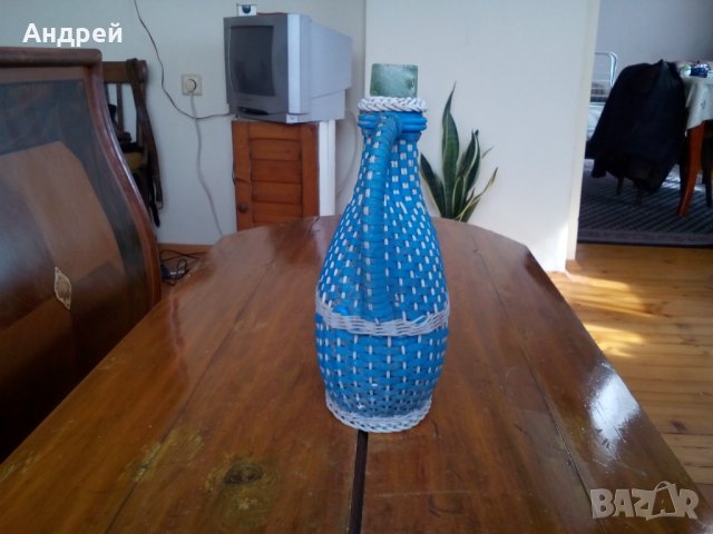 Стара плетена дамаджана #10, снимка 4 - Антикварни и старинни предмети - 28523258