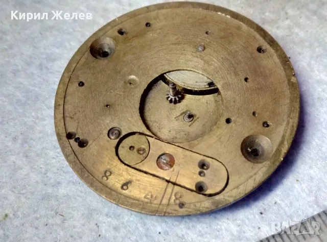 МЕХАНИЗЪМ от РЯДЪК МОДЕЛ СТАР КОЛЕКЦИОНЕРСКИ ВИКТОРИАНСКИ ДЖОБЕН ЧАСОВНИК 44437, снимка 4 - Антикварни и старинни предмети - 48623459