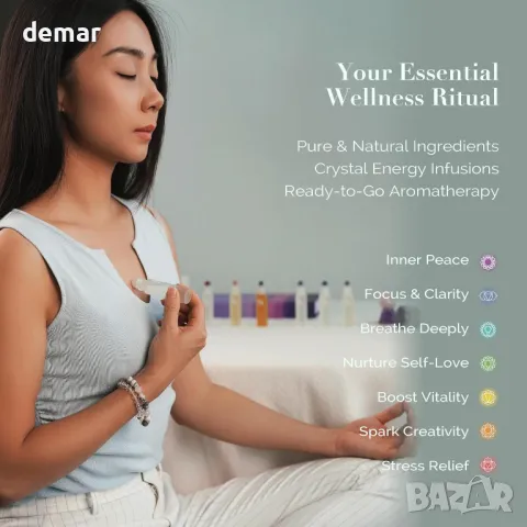 Рол-он с червен яспис, Етерично масло за облекчаване на тревожност и стрес, снимка 5 - Други - 49313240