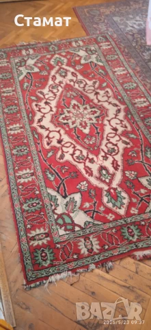 Персийски килим 1.70/0.9 Запазен Има малки забележки в двата края, снимка 5 - Други - 51116512