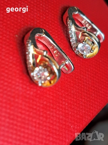 сребърни обеци , снимка 4 - Обеци - 52985384