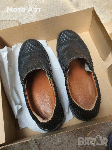 Кожено Обувки Voin Мъжки Номер 43 Мокасини Летни Ръчно Правени, снимка 5 - Маратонки - 51068314