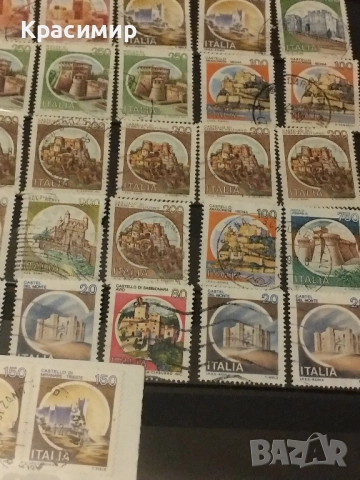 Пощенски марки Италия.Замъци ., снимка 7 - Филателия - 51684173