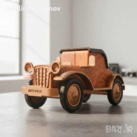 Bluetooth радио колонка A9, 5W, 1500mAh — стилен дървен дизайн, снимка 2 - Радиокасетофони, транзистори - 53484545