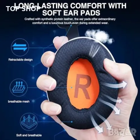 Нови Безжични геймърски слушалки за PS5/PS4/PC/Телефон с микрофон, снимка 3 - Слушалки и портативни колонки - 49444301