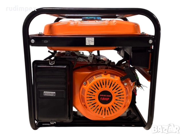 Генератор за ток 8 kW, бензинов, монофазен, AVR, електрически стартер, 100% медни намотки, с колела , снимка 3 - Куфари с инструменти - 51967699