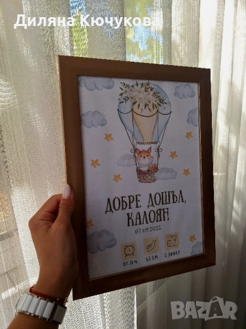 Бебешка визитка, снимка 5 - Други - 51708245