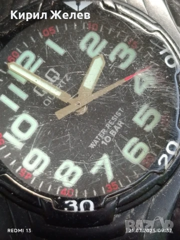 Модерен дизайн унисекс часовник Q/Q Quartz Water rezist с фосфорни цифри работи 50667, снимка 4 - Мъжки - 51088033