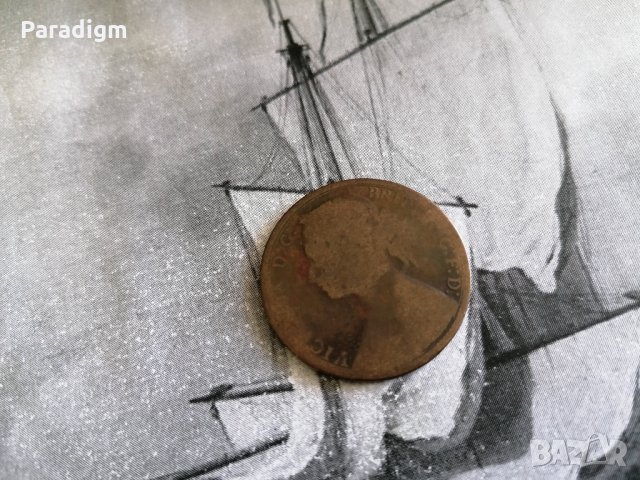 Монета - Великобритания - 1 пени | 1879г., снимка 2 - Нумизматика и бонистика - 33414536