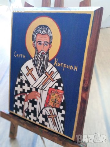 Икона на свети Киприян, снимка 4 - Икони - 43534086