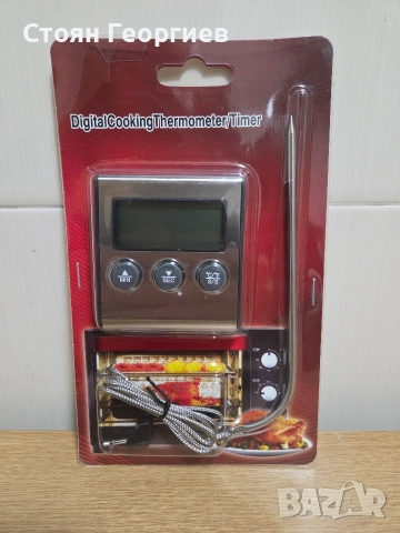 Дигитален термометър за барбекю/фурна / С таймер и магнит, снимка 4 - Друга електроника - 52795142