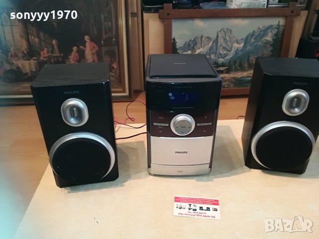 philips cd/tuner/deck/aux/amli+колони 2104211123, снимка 3 - Аудиосистеми - 32628873