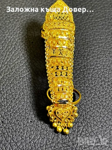 Златен пръстен напръстник prasten zlaten 14 k 585 gold 