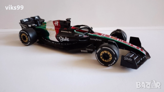 Bburago Alfa Romeo C43 #77 Italian GP Formula 1 2023 1:43, снимка 6 - Колекции - 52209226