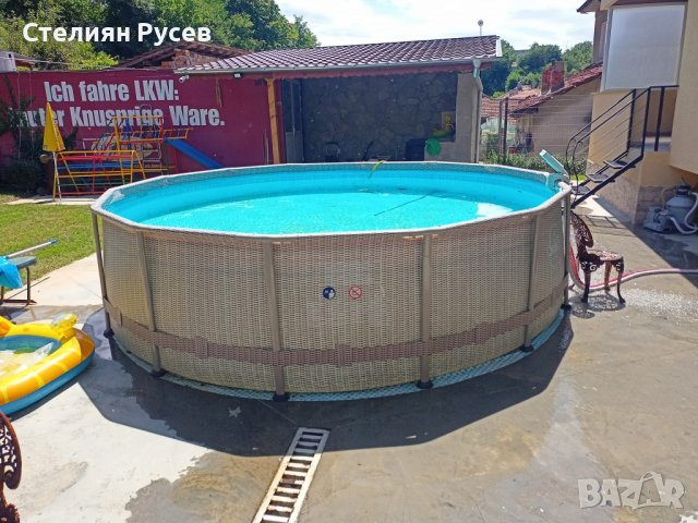 СПУКАН сглобяем басейн с метална рамка 427/110 см в Басейни и аксесоари в  с. Калипетрово - ID37538217 — Bazar.bg