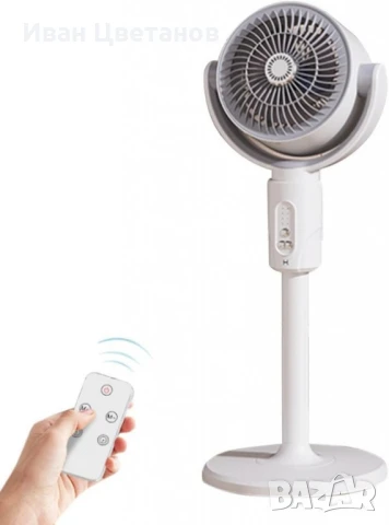 Интелигентен регулируем акумулаторен вентилатор с 360° циркулация 