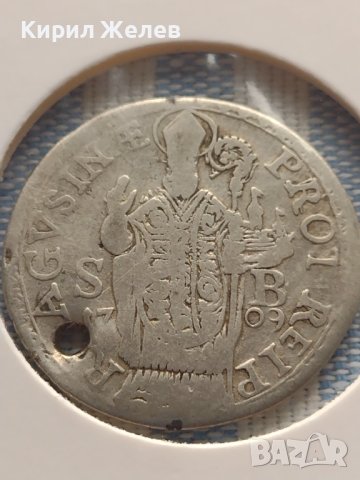 Сребърна монета 1/2 дукат 1709г. Рагуза уникат за КОЛЕКЦИОНЕРИ 26045, снимка 2 - Нумизматика и бонистика - 42999567