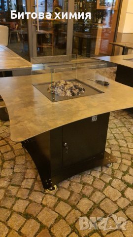 Маса с огнище, отоплител на газ за ресторанти и градини, снимка 7 - Маси - 36914347