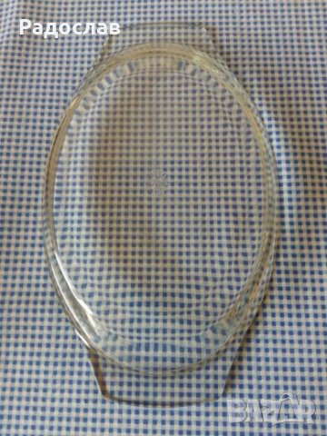Чехословашка тава от йенско стъкло, снимка 3 - Съдове за готвене - 26771616