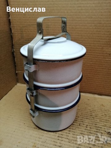 Соц Емайлирана Садинка. , снимка 3 - Антикварни и старинни предмети - 39354699