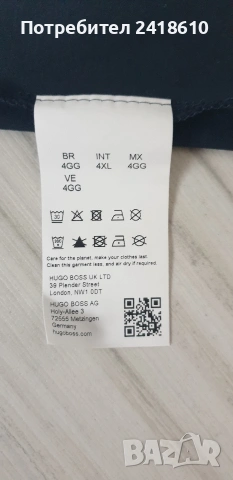 Hugo Boss Mercerised Cotton Mens Size 3XL - 4XL НОВО! ОРИГИНАЛ! Мъжка Тениска!, снимка 6 - Тениски - 53510229