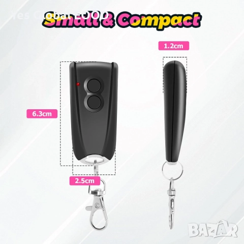 Дистанционно за гараж EcoStar RSC2 433.92MHz 4 канала, снимка 2 - Друга електроника - 52803805