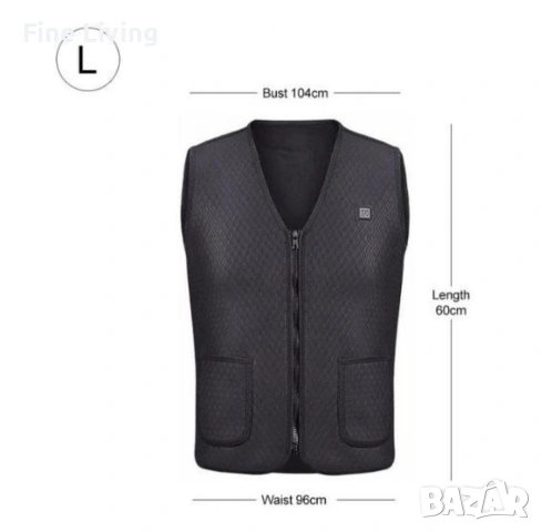 Унисекс електрически термичен елек за зимния период с USB свързаност/Ефективно предпазва от студ пре, снимка 8 - Други - 53085985