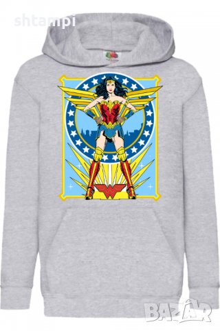 Детски Суитчър/Суитшърт Wonder Woman,Игра,Подарък,Изненада,Забавление,Рожден Ден, снимка 2 - Детски анцузи и суичери - 38318486