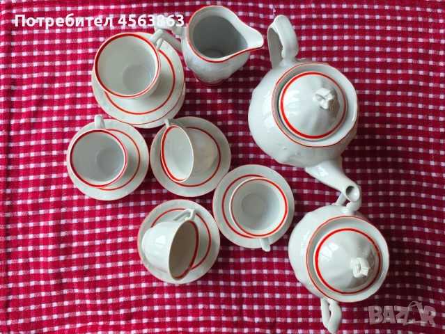 Рядък порцеланов сервиз за кафе, снимка 2 - Сервизи - 51407427