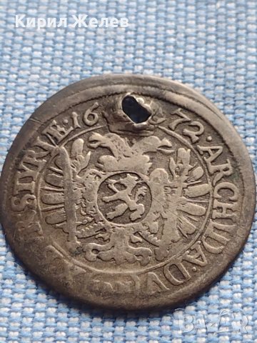 Сребърна монета 6 кройцера 1672г. Леополд първи Грац Херцогство Щирия 13614 , снимка 10 - Нумизматика и бонистика - 42984084