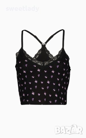 Комплект памучна пижамка от корсаж+ шорти , снимка 1