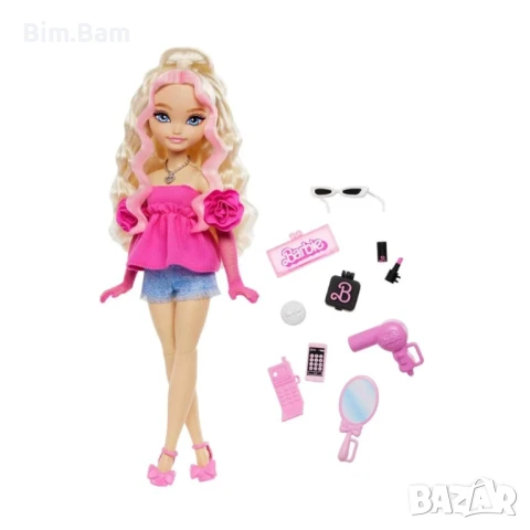 Оригинална кукла Barbie Dream Besties - Malibu с 11 разкрасителни аксесоара, снимка 2 - Кукли - 50819822