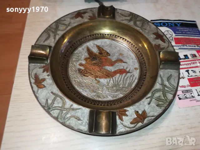 INDIA-ГОЛЯМ ПУРАДЖИИСКИ ПЕПЕЛНИК ОТ ФРАНЦИЯ 21СМ 2812241934, снимка 3 - Антикварни и старинни предмети - 48483196