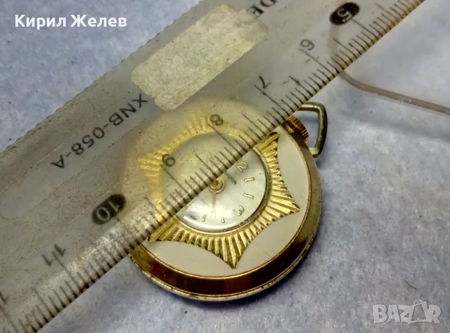 LAGOON LIFETIME MAINSPRING SWISS MADE Стар ОРНАМЕНТИРАН ЛУКСОЗЕН ПОЗЛАТЕН ДЖОБЕН ЧАСОВНИК 50130, снимка 3 - Антикварни и старинни предмети - 49487208