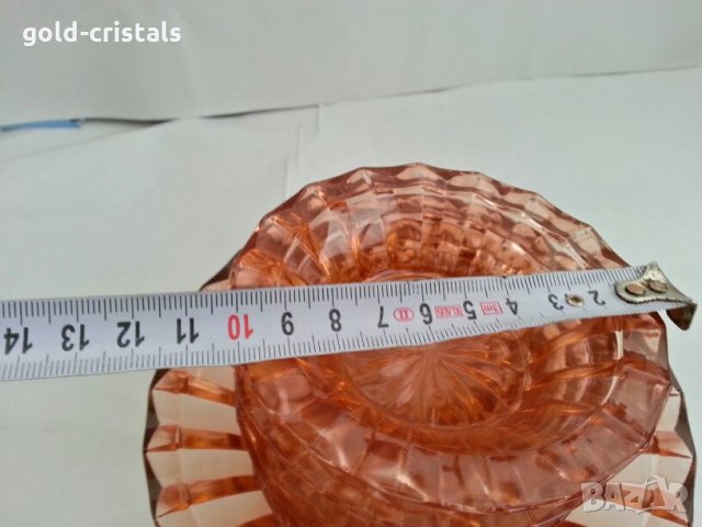 Ретро стъклени купички цветно стъкло , снимка 5 - Антикварни и старинни предмети - 27240599