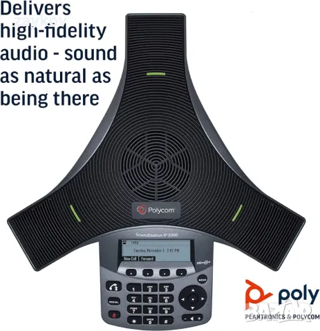 Polycom SoundStation IP 5000 конферентен телефон само с PoE (захранването не е включено, снимка 2 - Други - 50179394