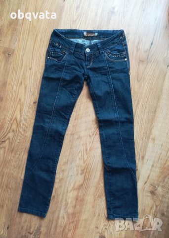 Тъмни дамски дънки 27номер, снимка 3 - Дънки - 32428327