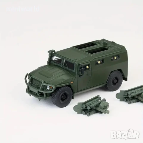 ГАЗ 233036 ”Тигр” - мащаб 1:64 на LCD Models моделът е нов в кутия, снимка 4 - Колекции - 50504683