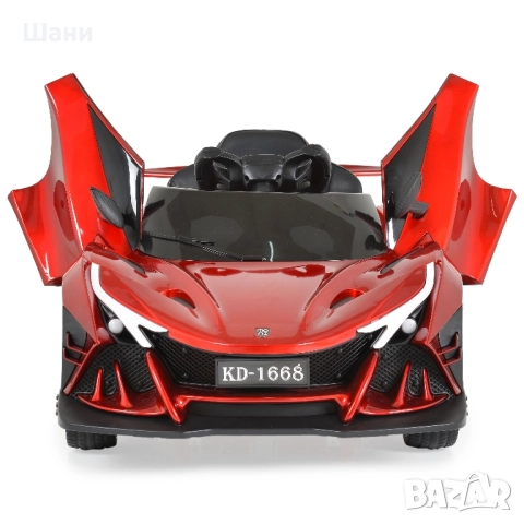 Акумулаторна кола Moni - Flash, червен металик , снимка 7 - Детски велосипеди, триколки и коли - 51610656