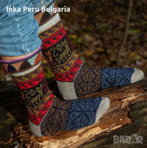  Перуански чорапи модел Уанкавелика различни цветове , снимка 4 - Дамски чорапи - 42968710