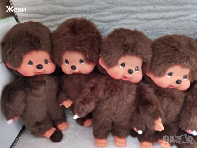 Оригинални кукли Monchhichi Мончичи маймунки, снимка 2 - Кукли - 48263494